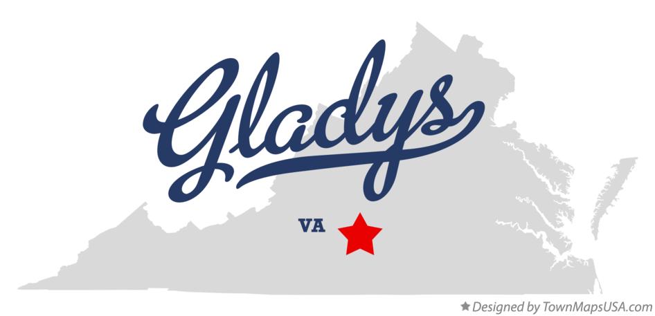 Map of Gladys Virginia VA