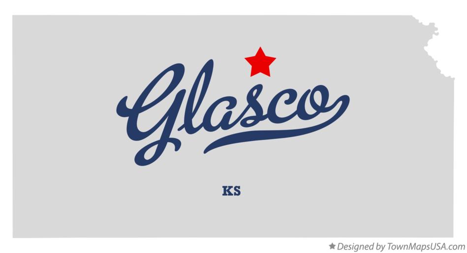 Map of Glasco Kansas KS