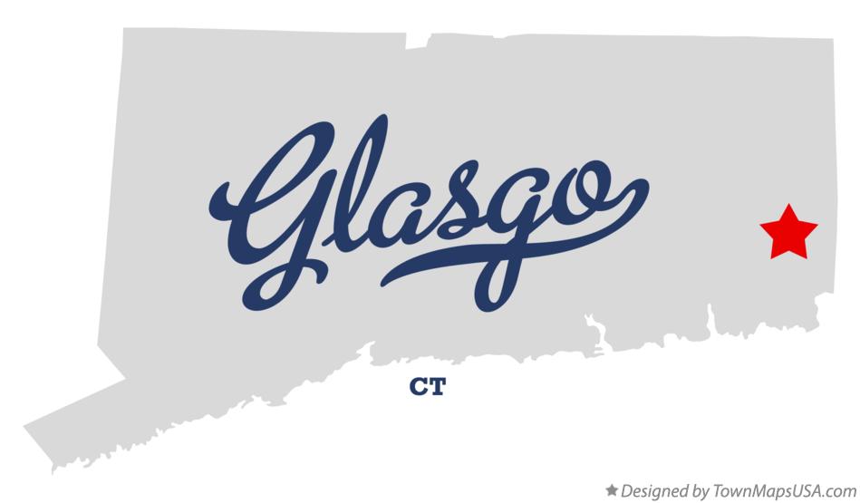 Map of Glasgo Connecticut CT