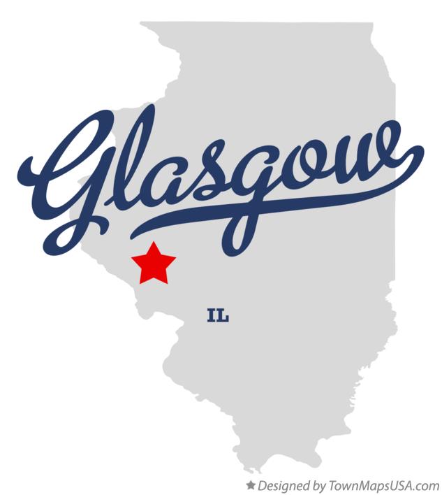 Map of Glasgow Illinois IL
