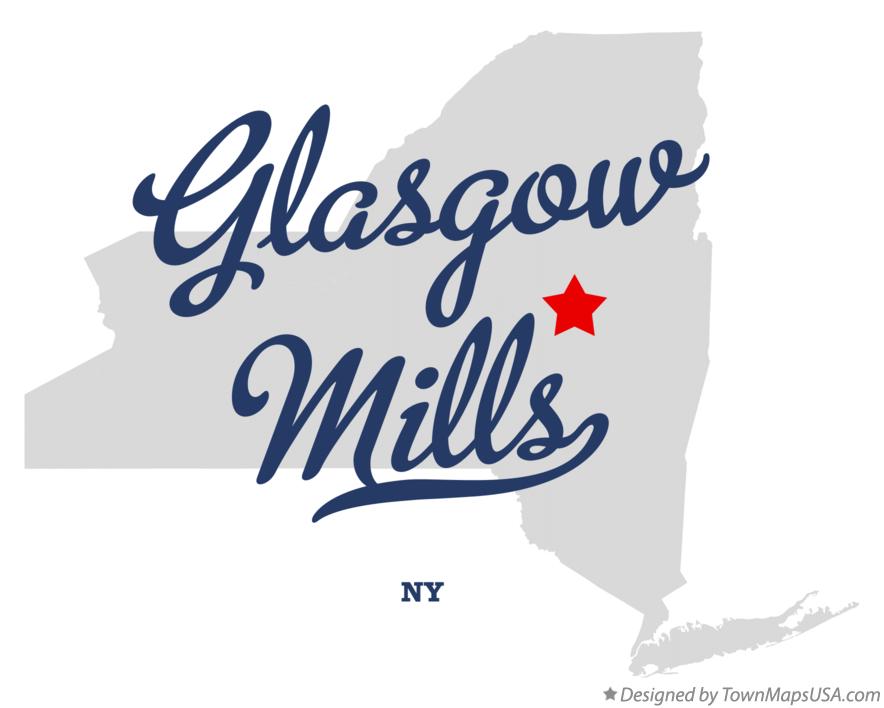 Map of Glasgow Mills New York NY