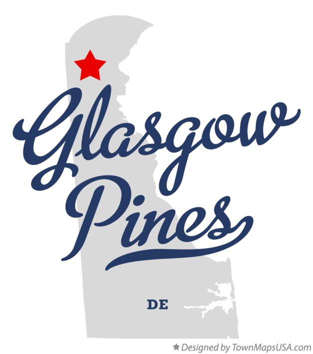 Map of Glasgow Pines Delaware DE