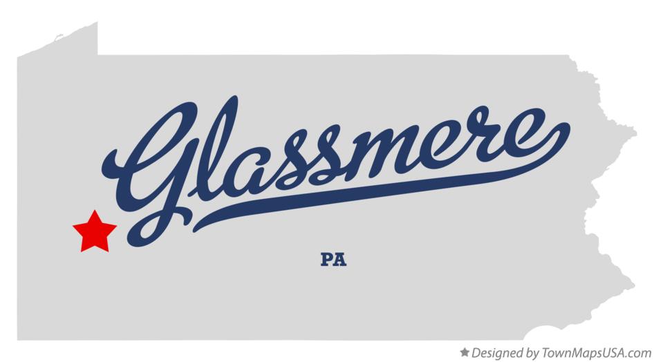Map of Glassmere Pennsylvania PA