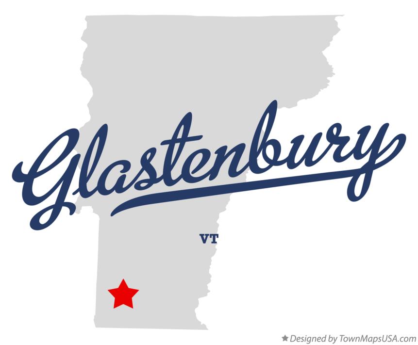 Map of Glastenbury Vermont VT