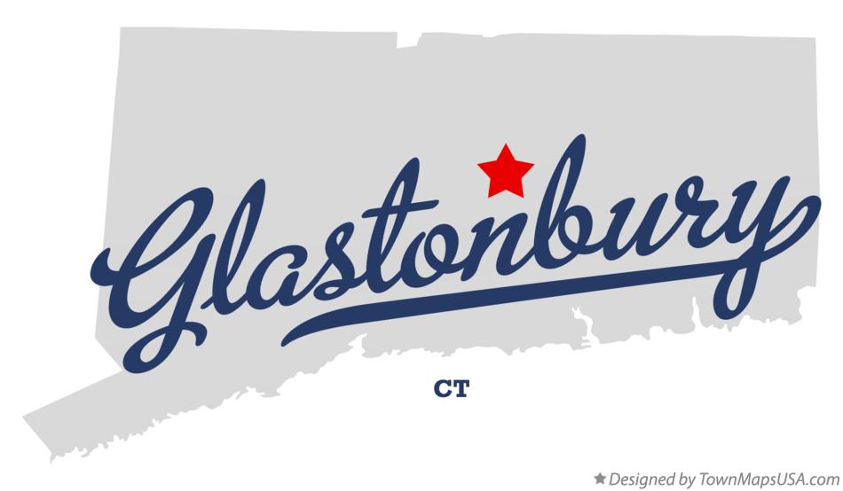 Map of Glastonbury Connecticut CT