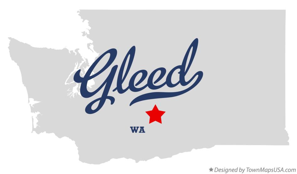 Map of Gleed Washington WA