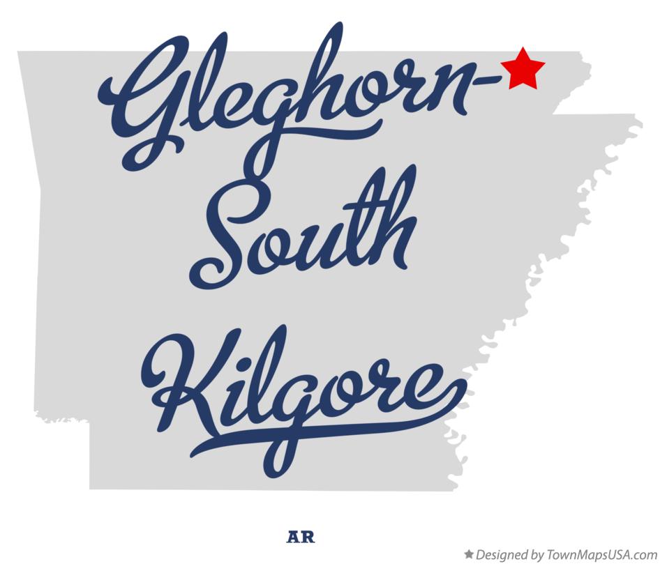 Map of Gleghorn-South Kilgore Arkansas AR