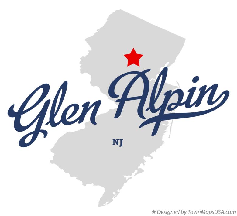 Map of Glen Alpin New Jersey NJ