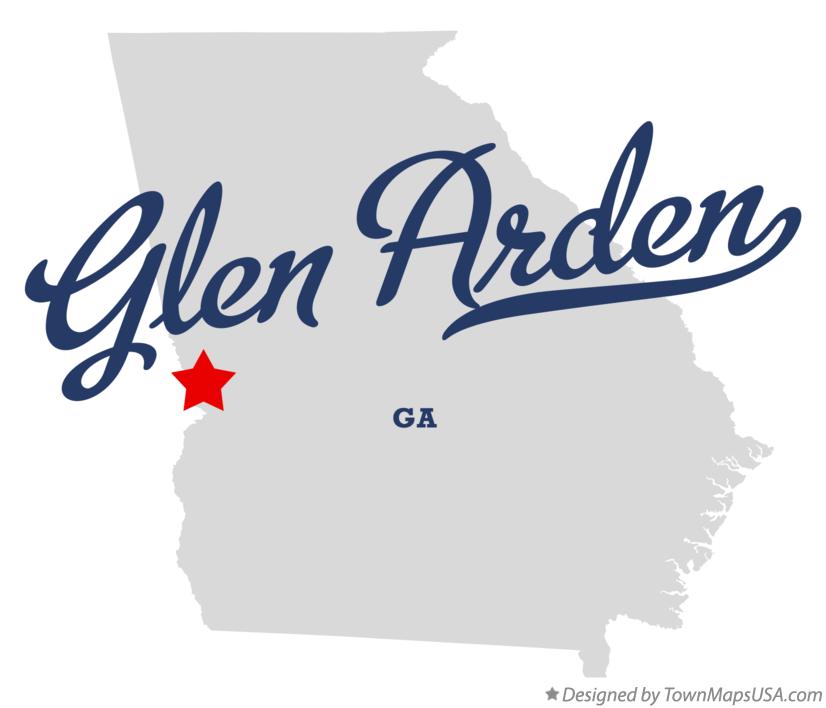 Map of Glen Arden Georgia GA