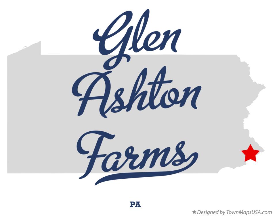 Map of Glen Ashton Farms Pennsylvania PA