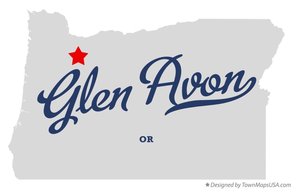 Map of Glen Avon Oregon OR