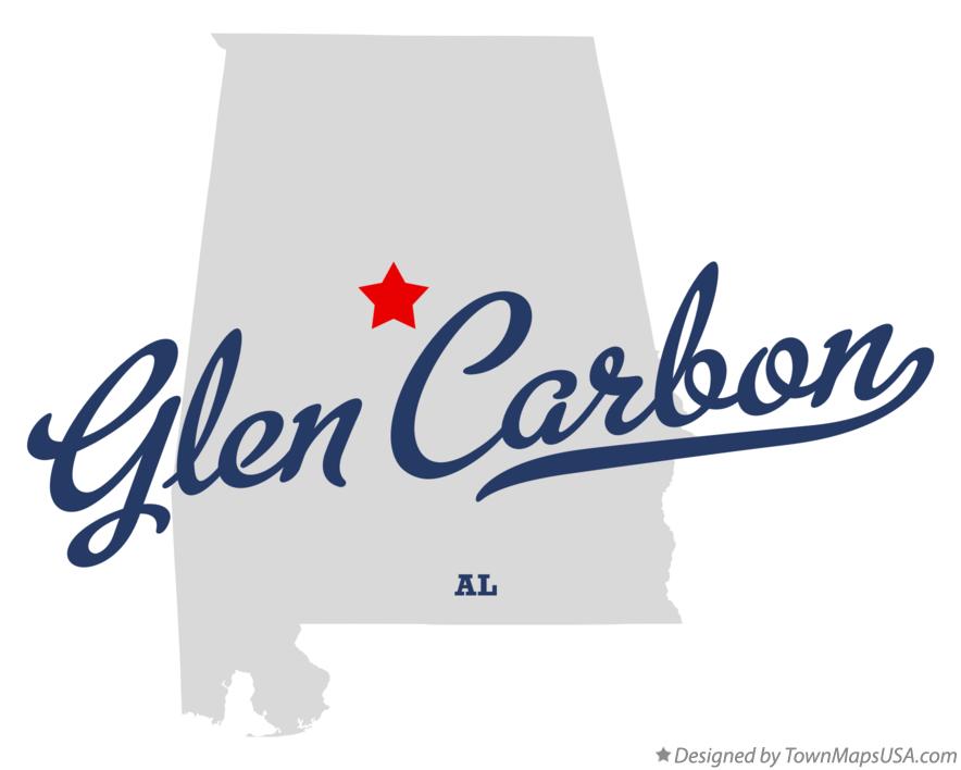 Map of Glen Carbon Alabama AL
