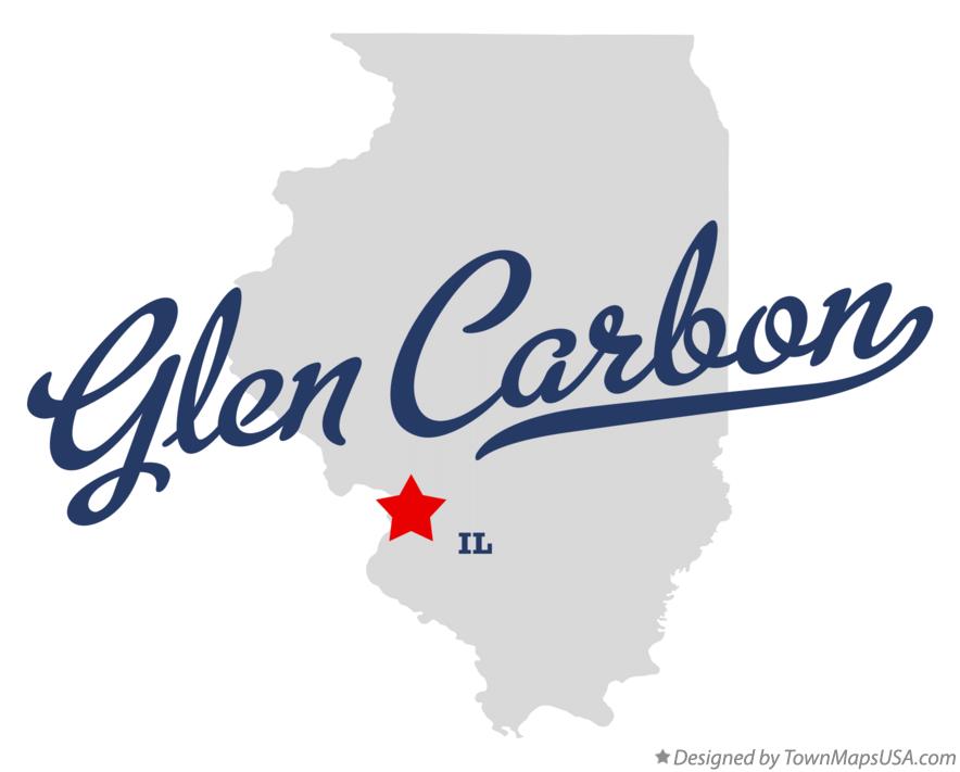Map of Glen Carbon Illinois IL
