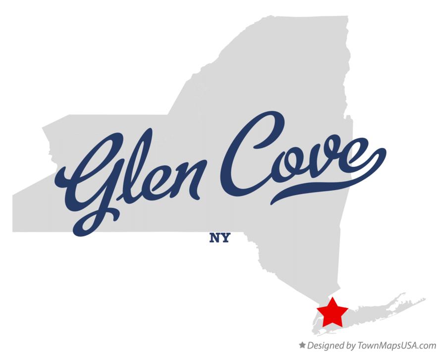 Map of Glen Cove New York NY