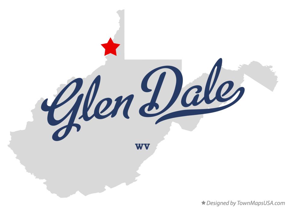 Map of Glen Dale West Virginia WV