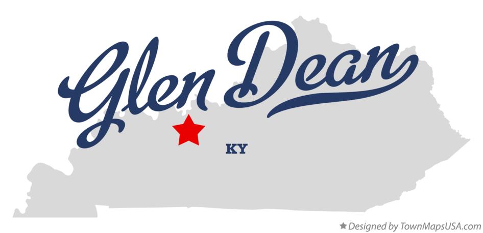 Map of Glen Dean Kentucky KY