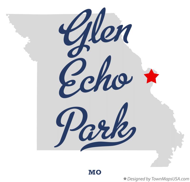 Map of Glen Echo Park Missouri MO