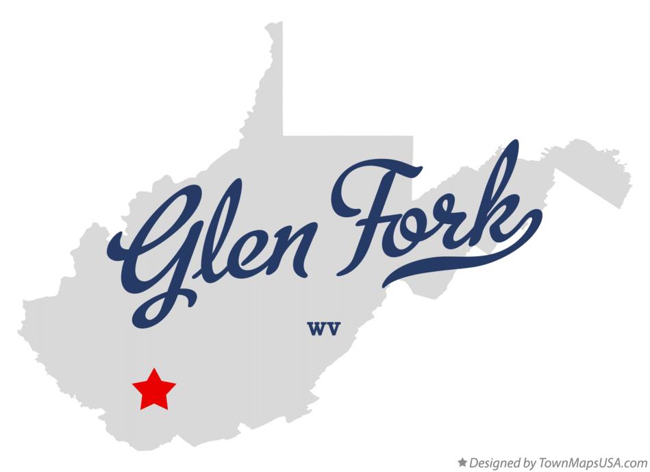 Map of Glen Fork West Virginia WV