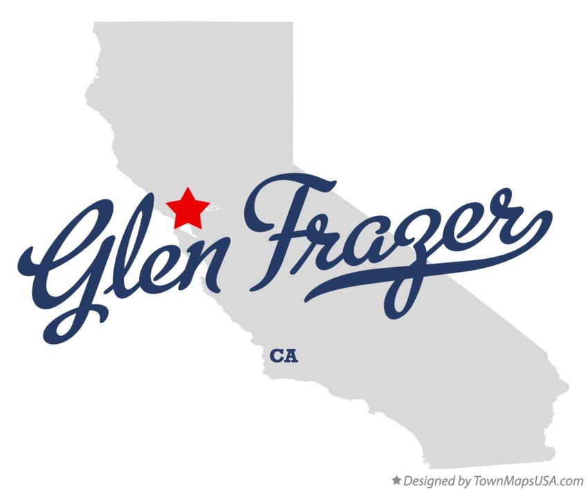 Map of Glen Frazer California CA