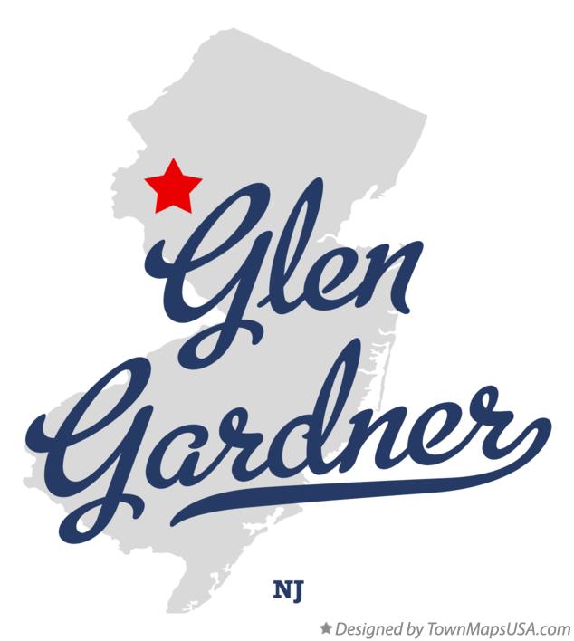 Map of Glen Gardner New Jersey NJ