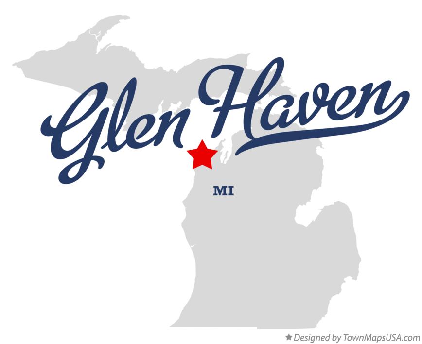 Map of Glen Haven Michigan MI
