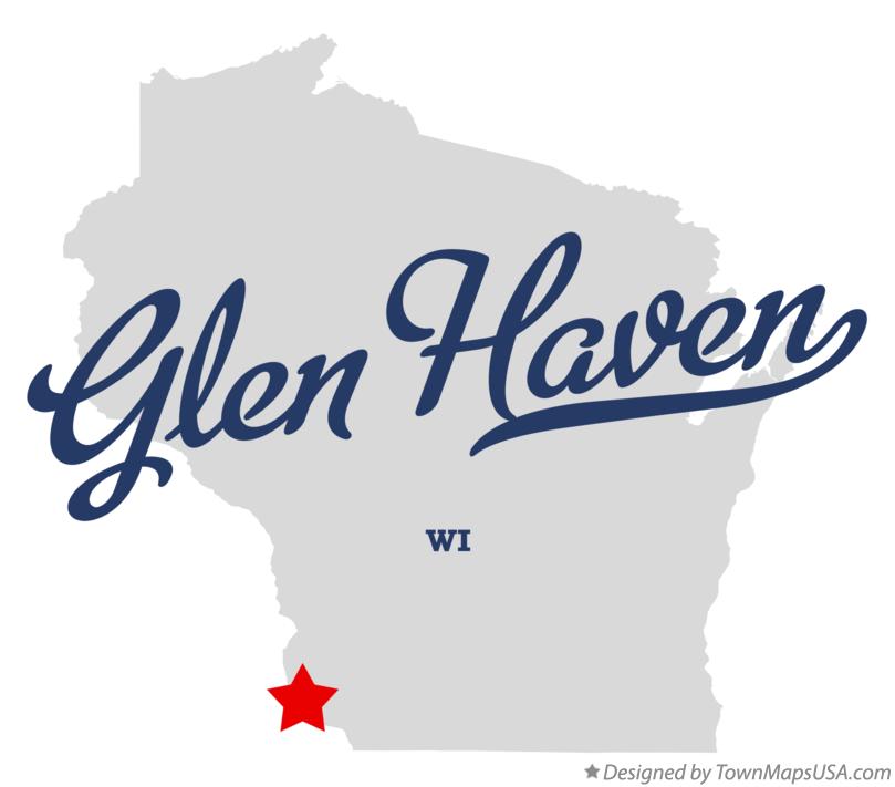 Map of Glen Haven Wisconsin WI