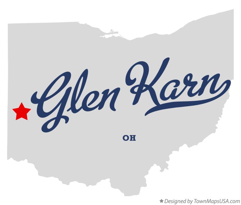 Map of Glen Karn Ohio OH