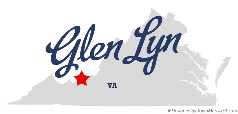 Map of Glen Lyn Virginia VA