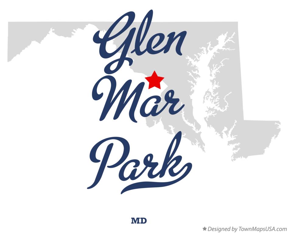 Map of Glen Mar Park Maryland MD