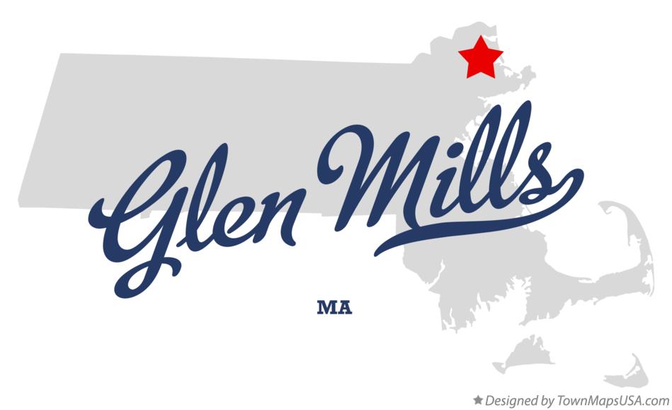 Map of Glen Mills Massachusetts MA
