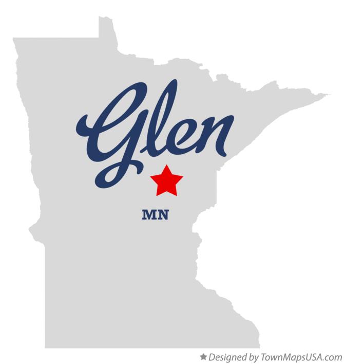 Map of Glen Minnesota MN