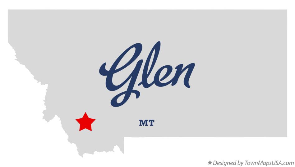 Map of Glen Montana MT