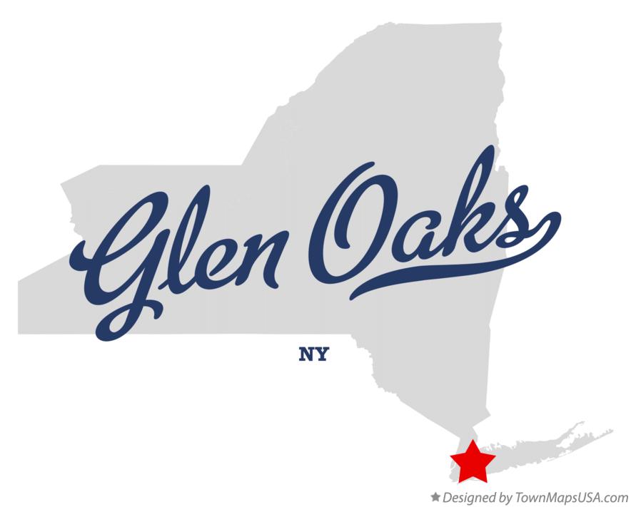 Map of Glen Oaks New York NY