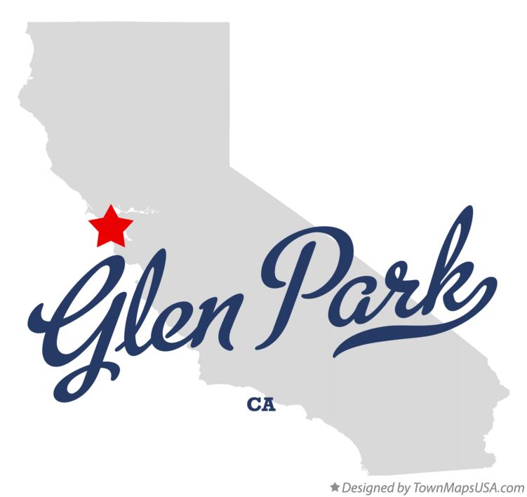 Map of Glen Park California CA