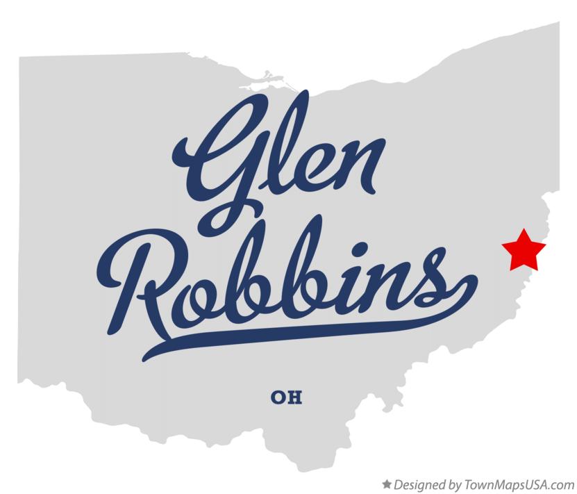 Map of Glen Robbins Ohio OH