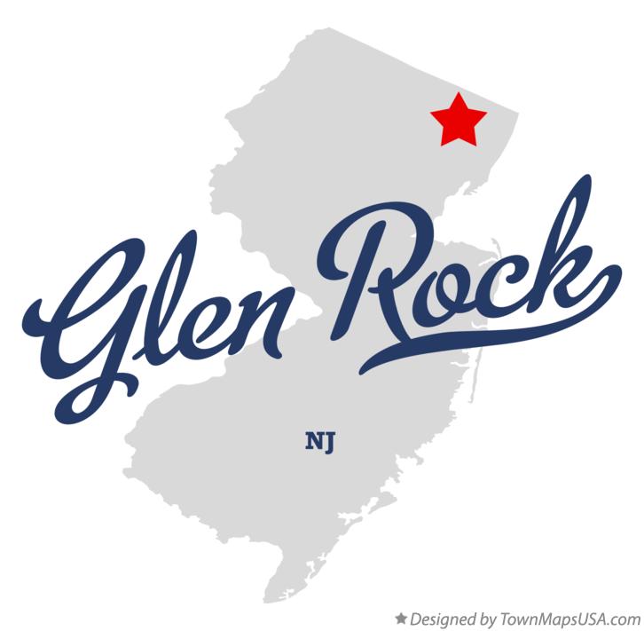 Map of Glen Rock New Jersey NJ