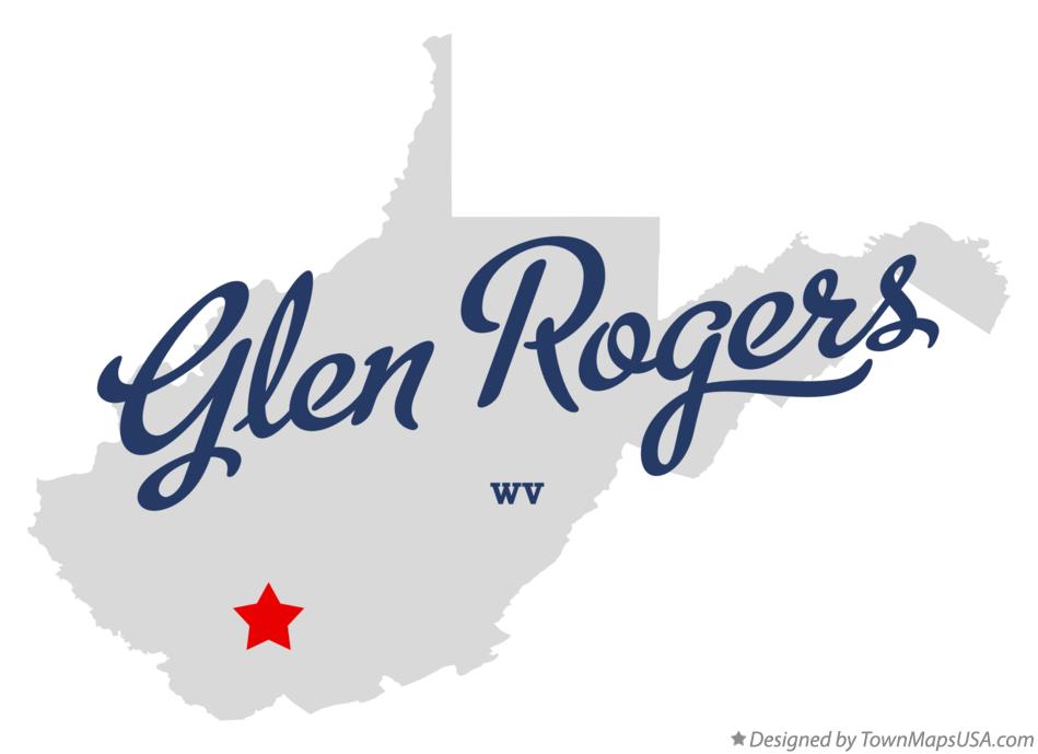 Map of Glen Rogers West Virginia WV