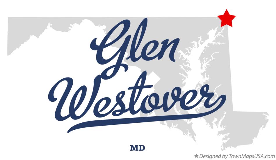 Map of Glen Westover Maryland MD