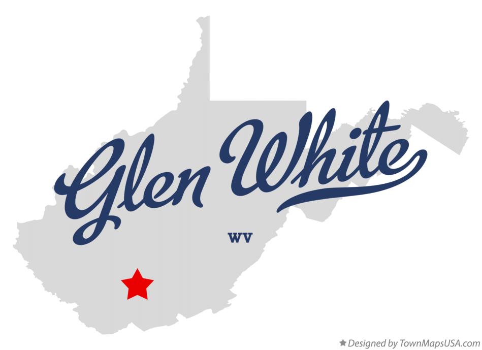 Map of Glen White West Virginia WV