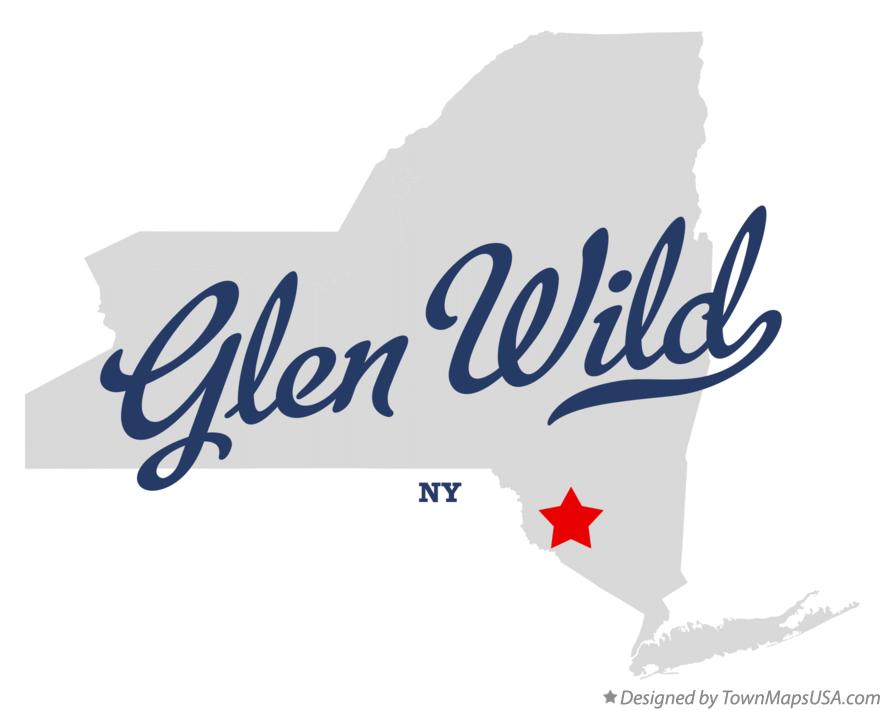 Map of Glen Wild New York NY