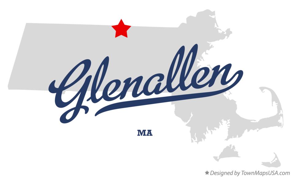 Map of Glenallen Massachusetts MA