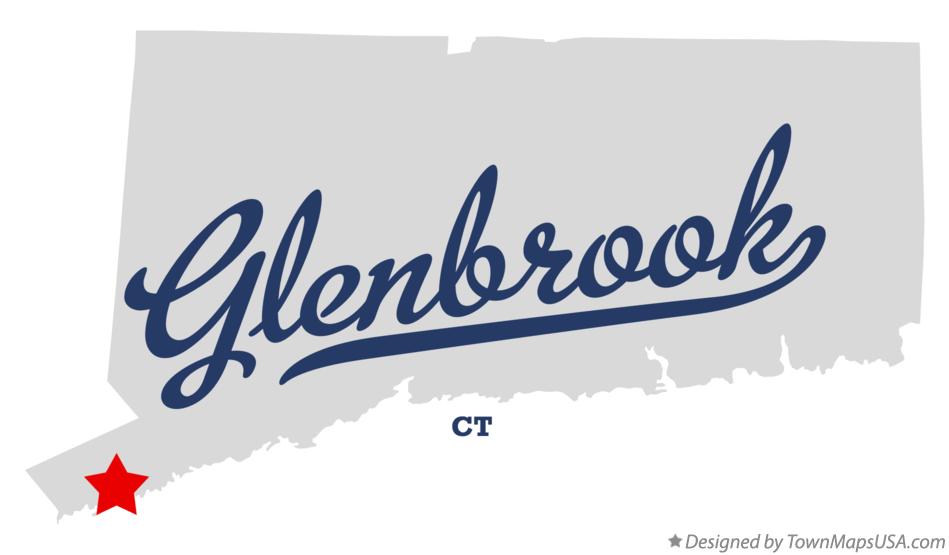 Map of Glenbrook Connecticut CT