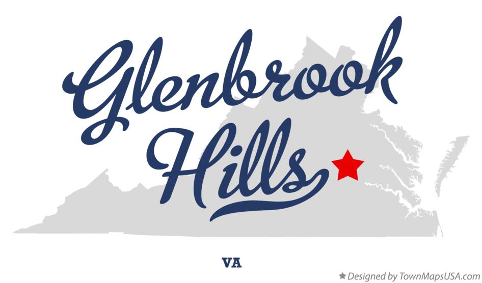 Map of Glenbrook Hills Virginia VA