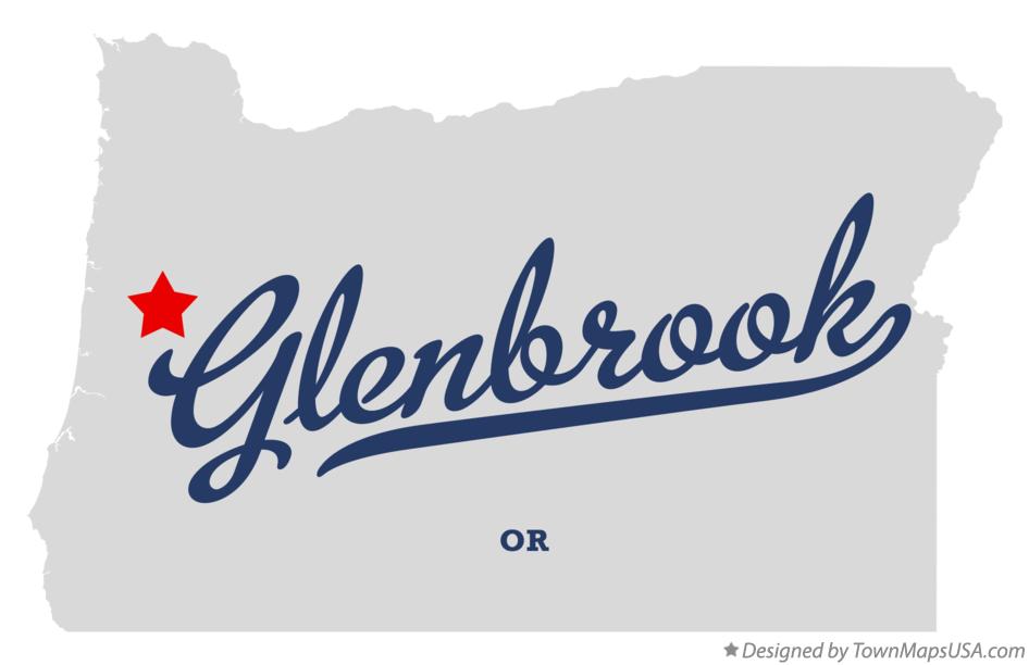 Map of Glenbrook Oregon OR