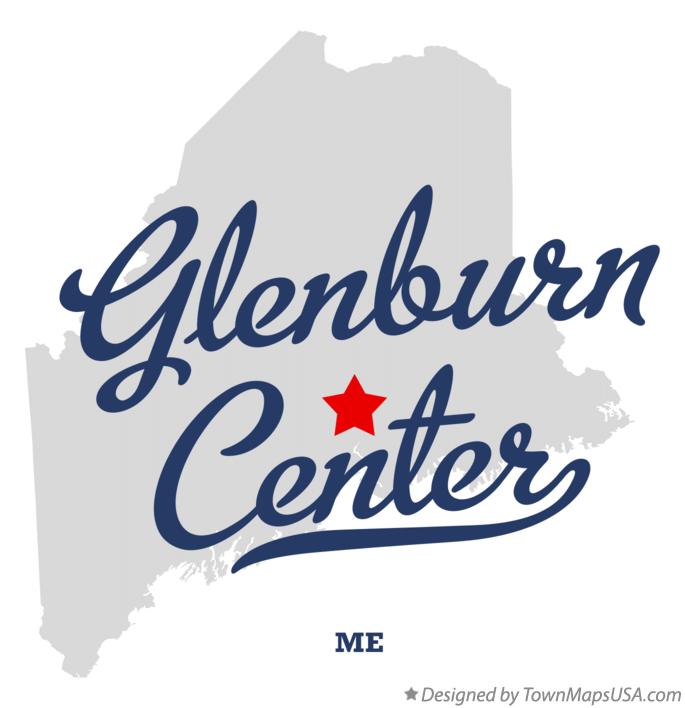 Map of Glenburn Center Maine ME