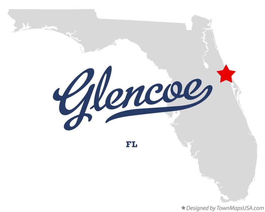 Map of Glencoe Florida FL