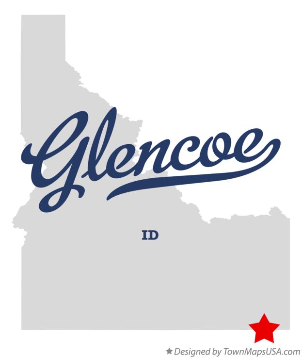 Map of Glencoe Idaho ID