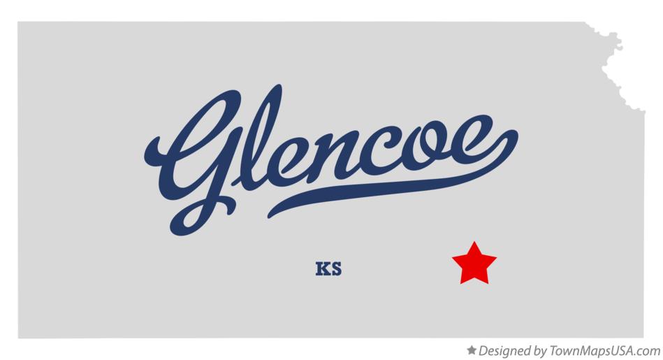 Map of Glencoe Kansas KS