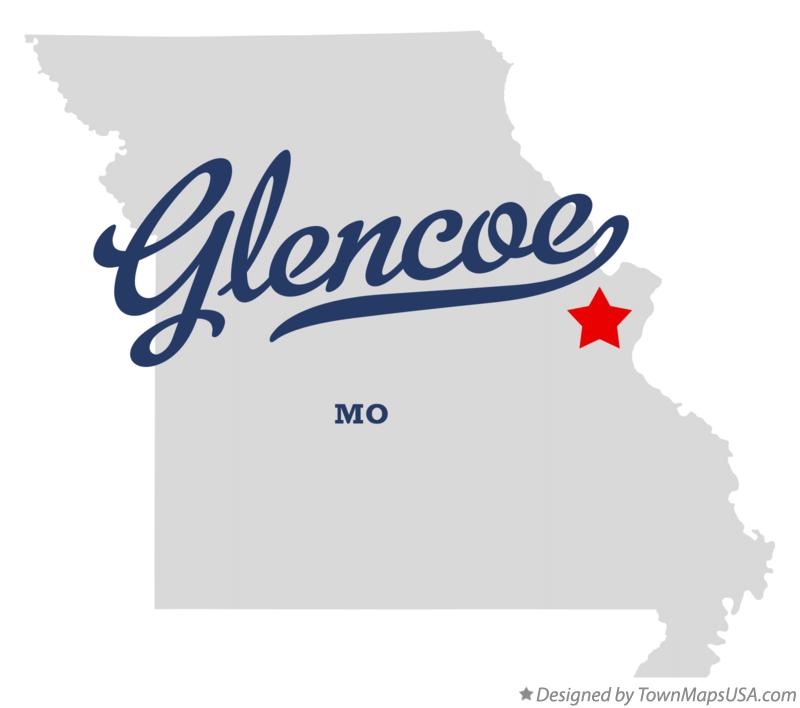 Map of Glencoe Missouri MO