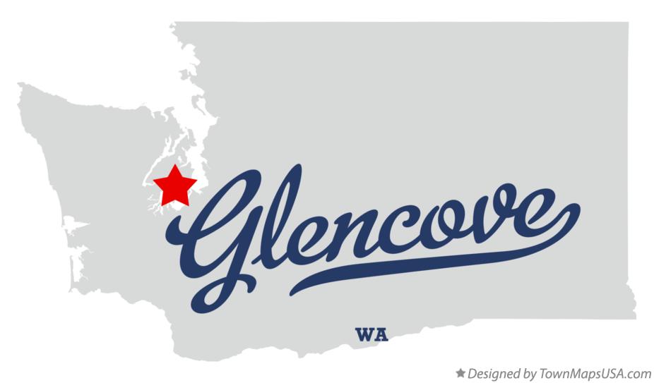 Map of Glencove Washington WA